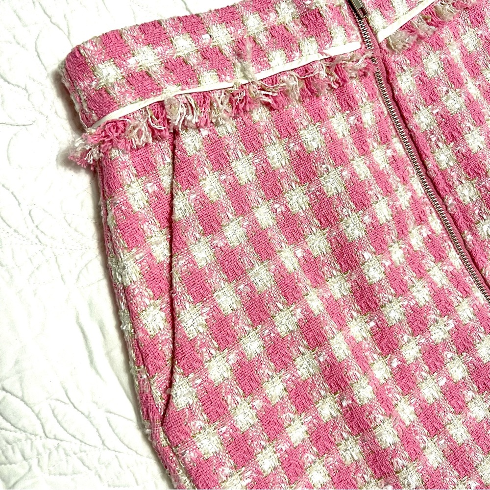 NWT WALTER BAKER KENNEDY NAUTICAL TWEED PINK JACKET AND KAILYN SKIRT SET - Picture 8 of 15